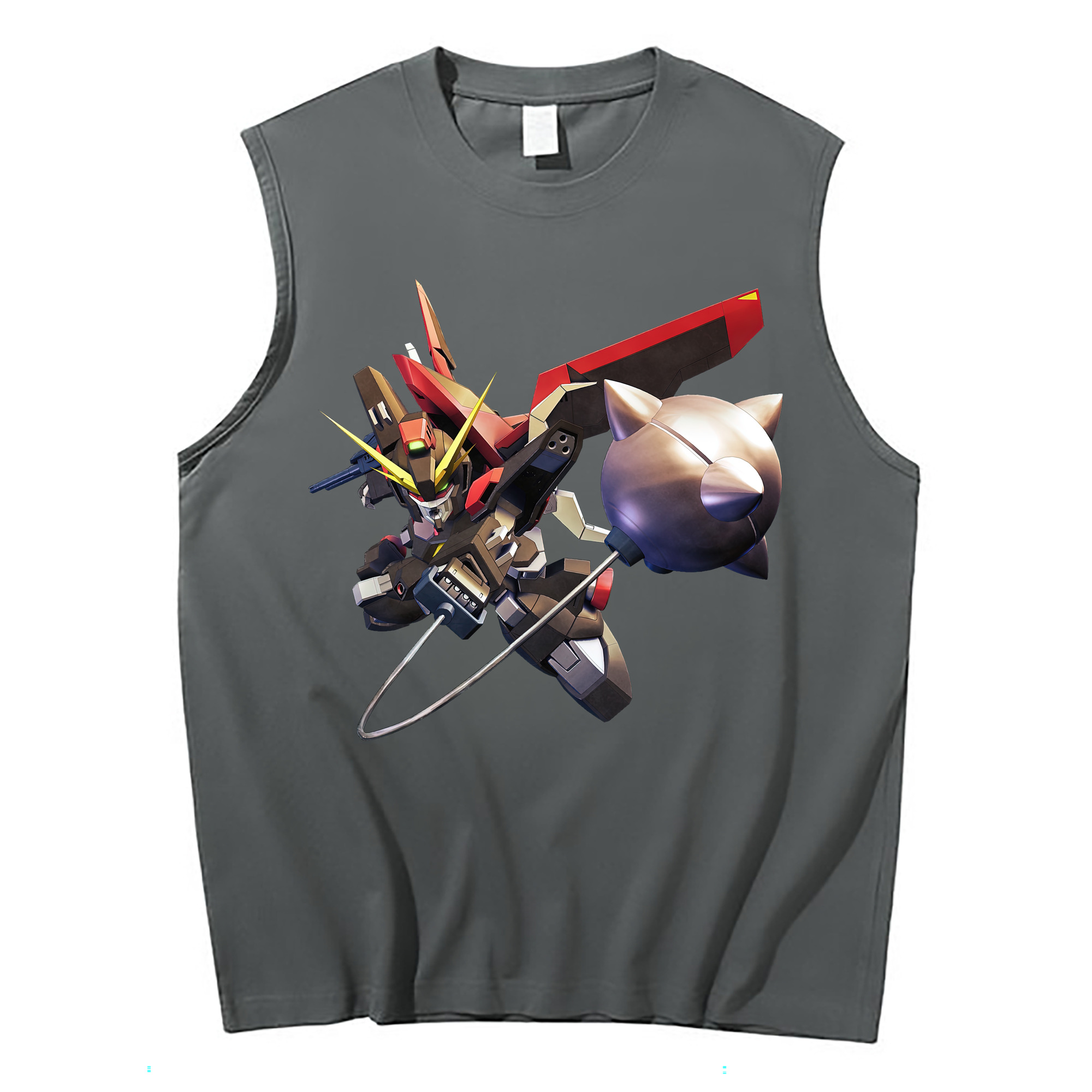 （画像用） 機動戦士ガンダム Mobile Suit Gundam コットン100％タンクトップ（フロントプリント）